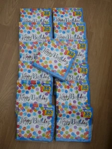 108 x Birthday Napkins Party Celebration Amscan Free postage 2 ply serviettes - Picture 1 of 3