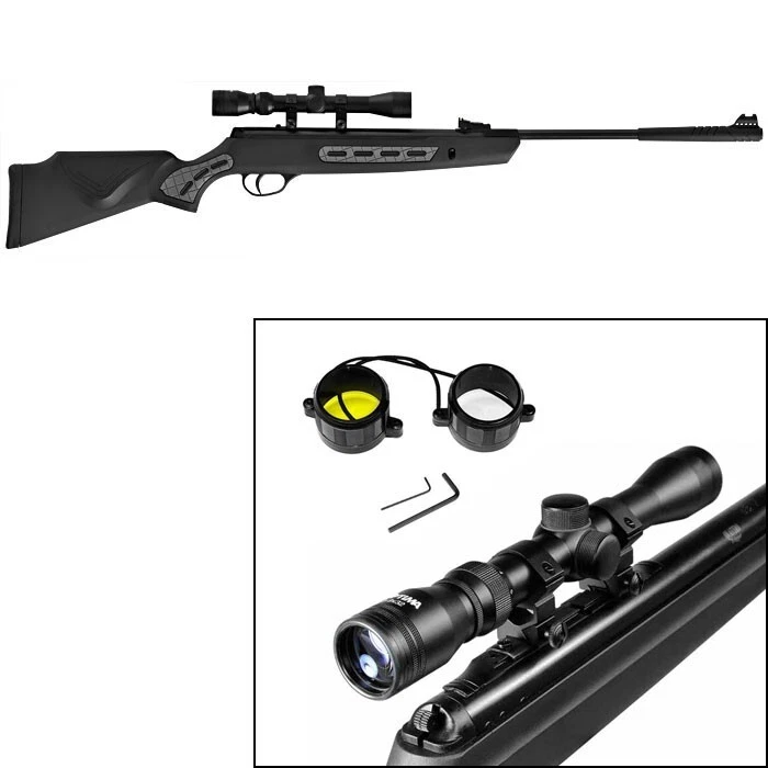 Combo de rifle de aire comprimido Hatsan 1000S Striker (.22 cal) - negro Foto 1 de 1