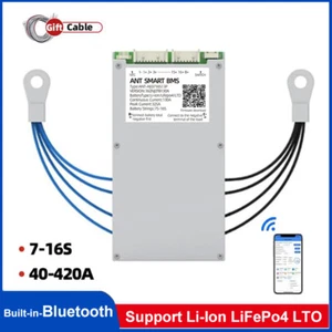 Smart ANT BMS 7S-16S 40A-420A LiFePo4 Li-ion LTO Battery BMS Build in Bluetooth - Picture 1 of 38