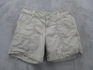 Mossimo Chino Shorts Women's Juniors 7 Ivory Cotton Adjustable Length - Picture 1 of 11