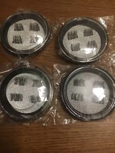 4 Pair 3D Magnetic False Eyelashes Natural Eye Lashes Extensions - Picture 1 of 3