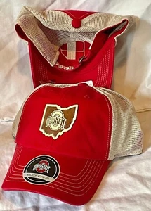 OHIO STATE BUCKEYES STATE OF OHIO LOGO AJUSTABLE CORREA OSFM TRUCKER SOMBRERO NUEVO CON ETIQUETAS - Imagen 1 de 2