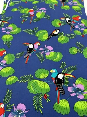 Alexander Henry Collection Torrid Zone Royal Blue Cotton 7-1/2 Yards 43” Wide - Image 1 of 4