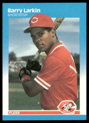 Barry Larkin 1987 Fleer #204 - Cincinnati Reds - Image 1 of 2