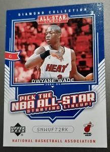 DWYANE WADE-2004 UPPER DECK ALL STAR DIAMOND COLLECTION 🏀 BASKETBALL CARD-HEAT - Picture 1 of 1
