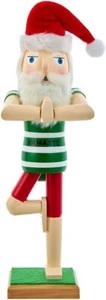 Kurt S. Adler Wooden Yoga Santa Nutcracker, 15-Inch, Multi-Colored - Picture 1 of 1