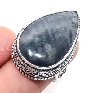 Picasso Jasper Gemstone Handmade 925 Sterling Silver Jewelry Ring Size 8 - Picture 1 of 1