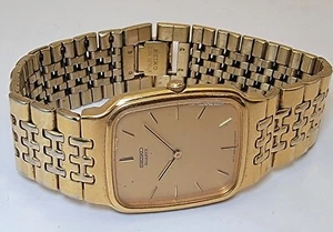 VTG 1980th original Seiko gold tone men’s watch 5Y30-5309 Japan repair/parts - Picture 1 of 4