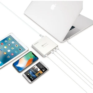 Ultrasnel laadstation van 87 watt 3 USB-A-poorten en 1 USB-C PD 3.0- en QC 3.0-p - Afbeelding 1 van 4