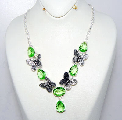 Damenanhänger charaktervoll Anhänger Sterling Silber 925 Edelstein Peridot, Hell - Bild 1 von 3