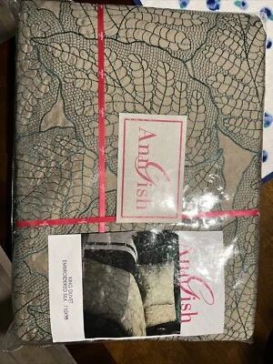 Ann Gish King Spring Duvet Embroidered Silk Brand New - Image 1 of 4