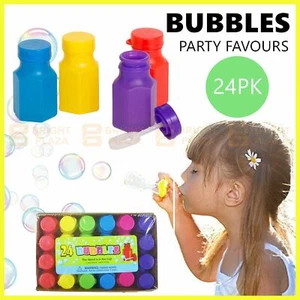 24 x Mini Bottles Party Bubbles Kids Birthday Party Christmas Favours Treat Bag - Picture 1 of 4