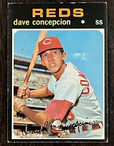 1971 TOPPS Cincinnati Reds Dave Concepcion #14 Rookie Card MLB Baseball Vintage - Picture 1 of 3