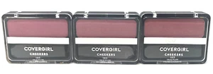 (3) Covergirl Cheekers Blush 0.12 oz Each Sealed 185 - True Plum - Picture 1 of 3