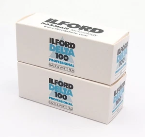 2x Ilford Delta 100 Professional Black & White 120 Film -  Expired 2019 - Picture 1 of 3