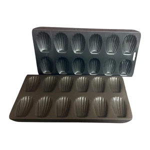Set of 2 MADELEINE Non-Stick Baking Sheet Pan Molds Progressive International - Picture 1 of 4