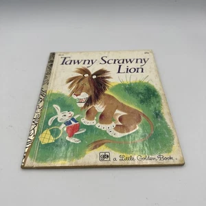 Tawny Scrawny Lion 1952 Vintage Little Golden Book Copyright Printing 1981 - Bild 1 von 2