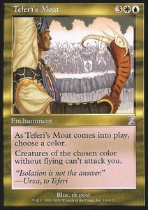 Teferi's Moat - Medium Play MTG Time Spiral Time Shifted - Picture 1 of 1