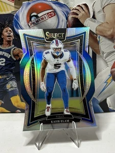 2024 Panini Select Kaiir Elam 8 Concourse Level Die Cut Silver Prizm Buffalo - Foto 1 di 2