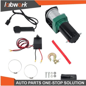 Labwork 2500LBS 12V Electric Winch 50ft Steel Cable Winch for ATV UTV Towing - Picture 1 of 17