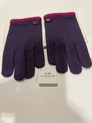 ТРЕНЕР цвет блока трикотажа текстовые перчатки Iris фиолетовый размер M/L новый с ярлыком - Изображение 1 из 4