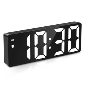 Digital LED Alarm Clock, Bedroom Alarm Clock, Large Display Bedside Clock wit... - Picture 1 of 8