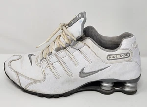 Nike Shox NZ SL Zapatos para Correr Mujeres Talla 9 Blanco Plata Tenis 488312-108 - Imagen 1 de 8