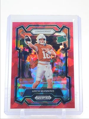 ARCH MANNING 2024 PANINI PRIZM DRAFT RATED PROSPECT RED ICE Q3093 - Image 1 of 2