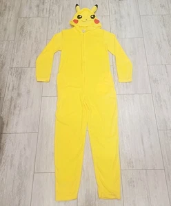 Costume Pokemon Pikachu pezzo unico pigiama anime cosplay con tasche adulto taglia M - Foto 1 di 6