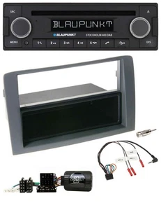 Blaupunkt Lenkrad Bluetooth DAB CD USB Autoradio für Fiat Idea 2006-2011 grau - Bild 1 von 8
