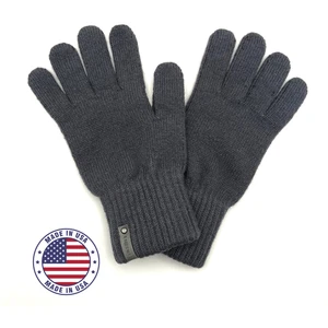 Guantes de cachemir tejidos hechos en EE. UU. para hombre, cálidos guantes de lana de invierno para clima frío - Imagen 1 de 24