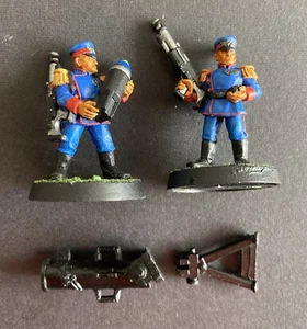 W40k Astra Militarum Mordian Iron Guard Mortar Team - Metal - OOP - Picture 1 of 8