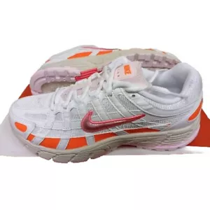 Nike P-6000 white + Pink Crimson Trainers 🩷Size UK 5.5 BNIB free DEL - Picture 1 of 5