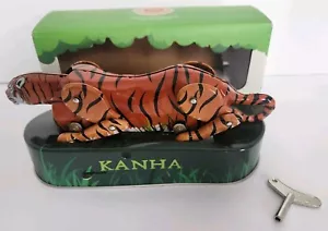 Stalking Crouching Tiger Jungle Book Kanha Tin Wind Up Toy w/ Key Madhya Pradesh - Picture 1 of 13