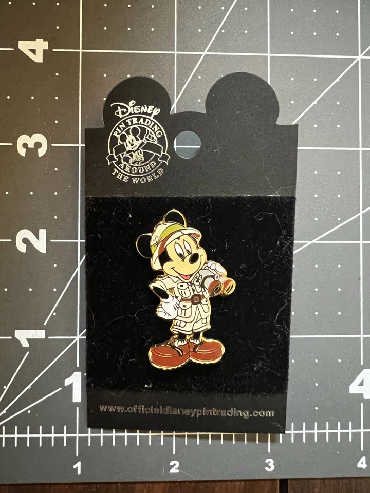 Safari Mickey Mouse With Binoculars Disney Pin 746