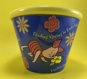 DISNEY WINNIE THE POOH PIGLET CERAMIC FLOWER POT PLANTER GARDEN DECOR CONTAINER - Picture 1 of 9