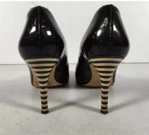 Kate Spade Italy Black Patent Leather Women's Slip On Stiletto Heel Pumps 7B - Picture 1 of 6