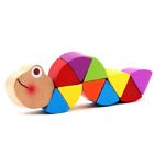 Colorful Wooden Worm Puzzles Kids Educational Toys Twisting Game For Child Gifts