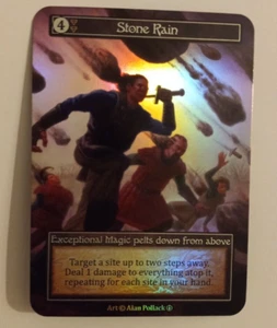 Stone Rain Foil NM/M Sorcery Contested Realm Arthurian Legends Sorcery TCG - Bild 1 von 2