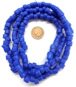 Alaska Russian Blue Cousin Trade Beads African 30" V166 Read Full Description - Picture 1 of 4
