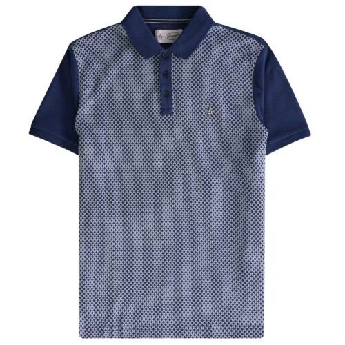 Original Penguin Polo Shirt Slim Fit 100% Coton Jacquard - Photo 1/1