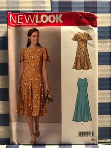 Simplicity Pattern #R10531 Misses Flare Dress Round Neck Sleeves Size 10-22 - Picture 1 of 2