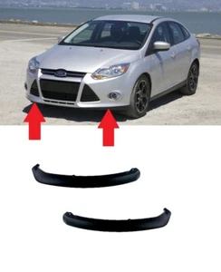 NUEVO PAR DE PARACHOQUES DELANTERO ALERÓN INFERIOR NEGRO JUEGO PARA FORD FOCUS 2011 - 2014 - Imagen 1 de 3