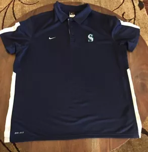Nike Baseball Dri-Fit Seattle Mariners Polo XL Standard Fit MLB Authentic - Bild 1 von 10