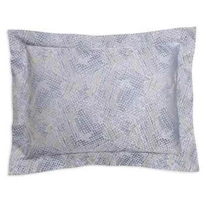 FRETTE Vimini Azure Ratan Kissen Schein, Jacquardblau Italien, STANDARD - Bild 1 von 18