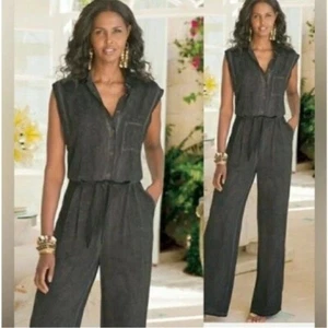 Soft Surroundings Tall Camilla Wide Leg Jumpsuit - Picture 1 of 10