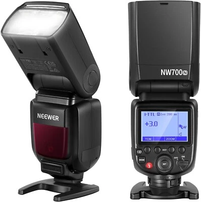 NEEWER NW700-N TTL Flash Speedlite for Nikon DSLR, 1/8000s, 1/1-1/256, 0.1-2.7s - Image 1 of 4