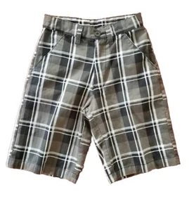 Burnside Boy's Black/Gray Tailored Casual Shorts, Size 10, Pockets EUC - Picture 1 of 9