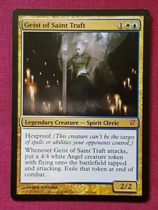 Magic The Gathering INNISTRAD GEIST OF SAINT TRAFT white/blue card MTG - Picture 1 of 2