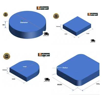 UPHOLSTERY FOAM CUSHIONS CUT TO ANY SIZE HIGH DENSITY ANY THICKNESS SIZE - Image 1 of 4